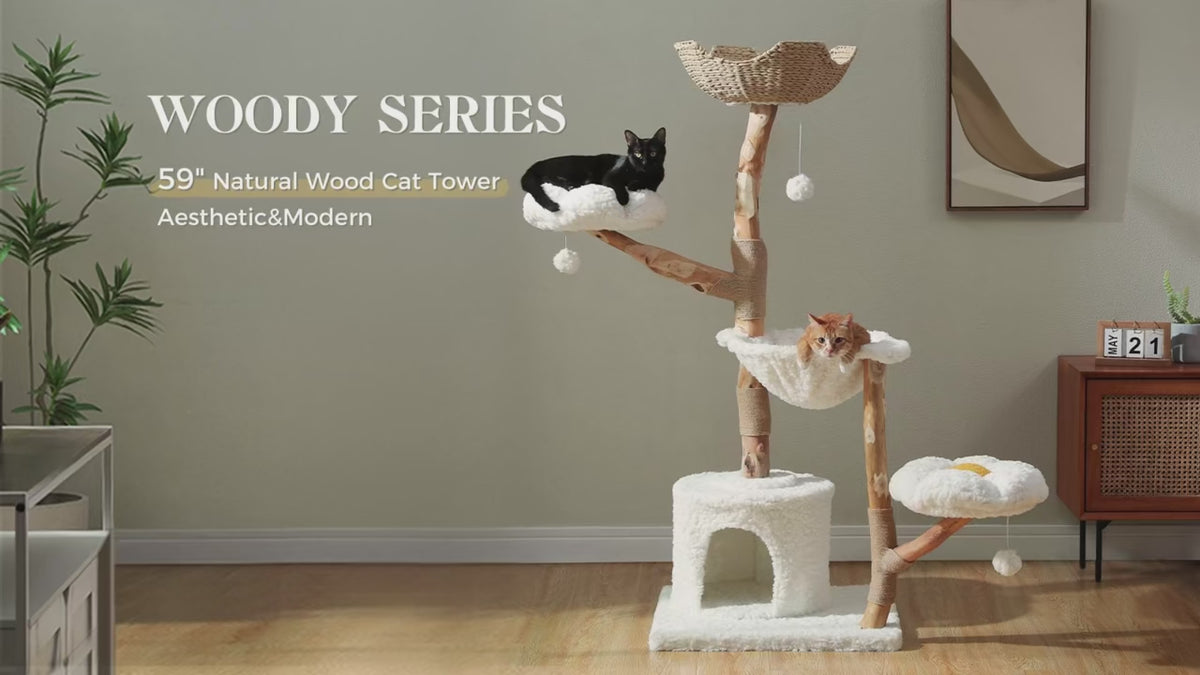 L’Arbre Enchanté – Grand arbre à chat 150 cm