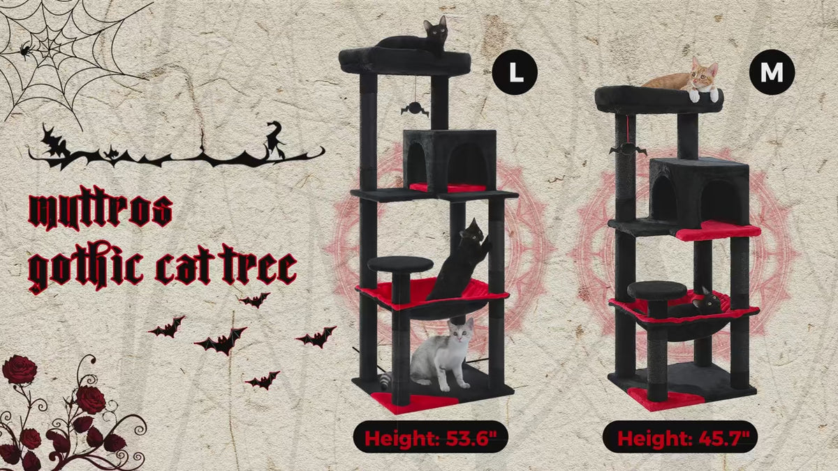 Le Griffoir Hanté - Arbre à chat Halloween
